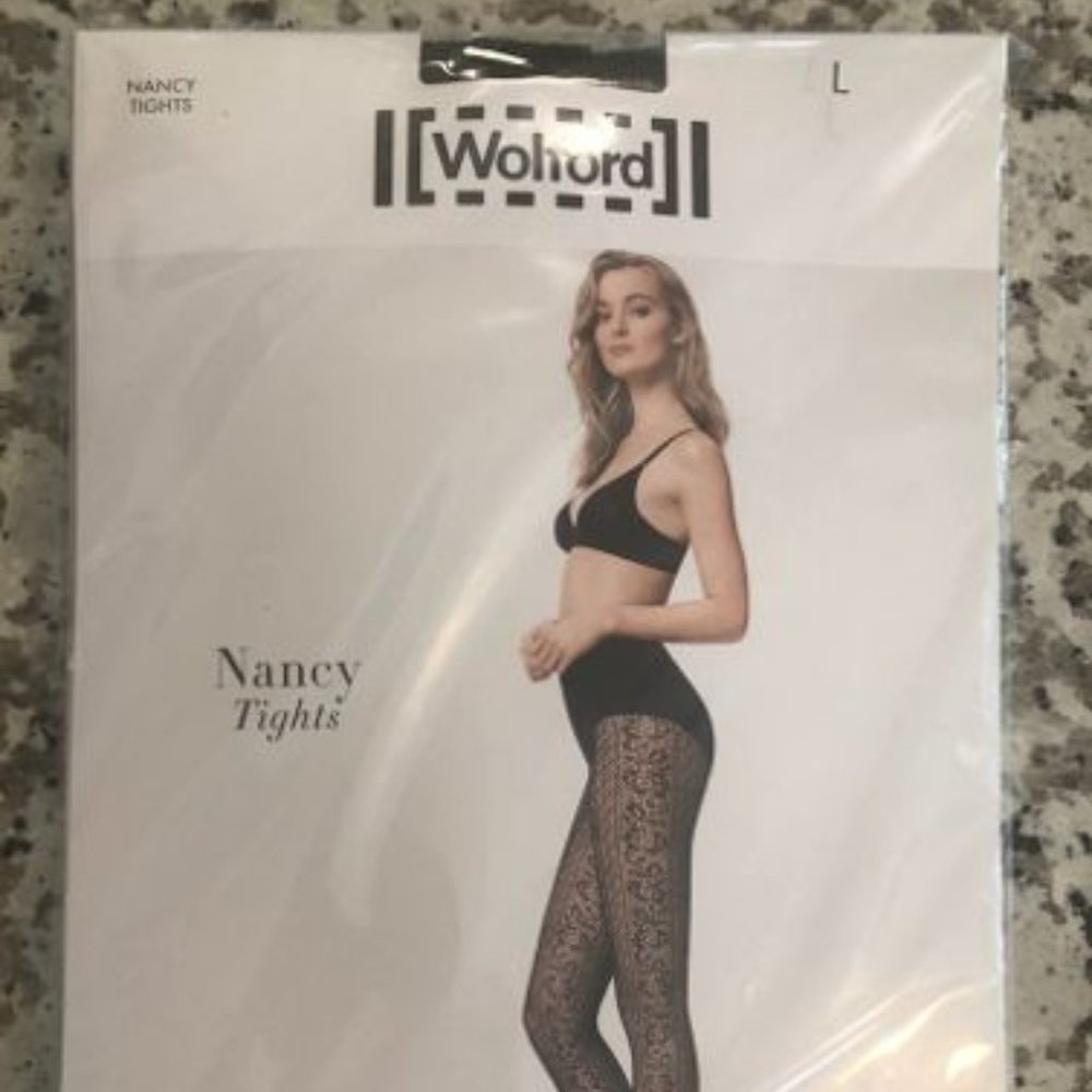 Wolford Black Tights NEW: Size L